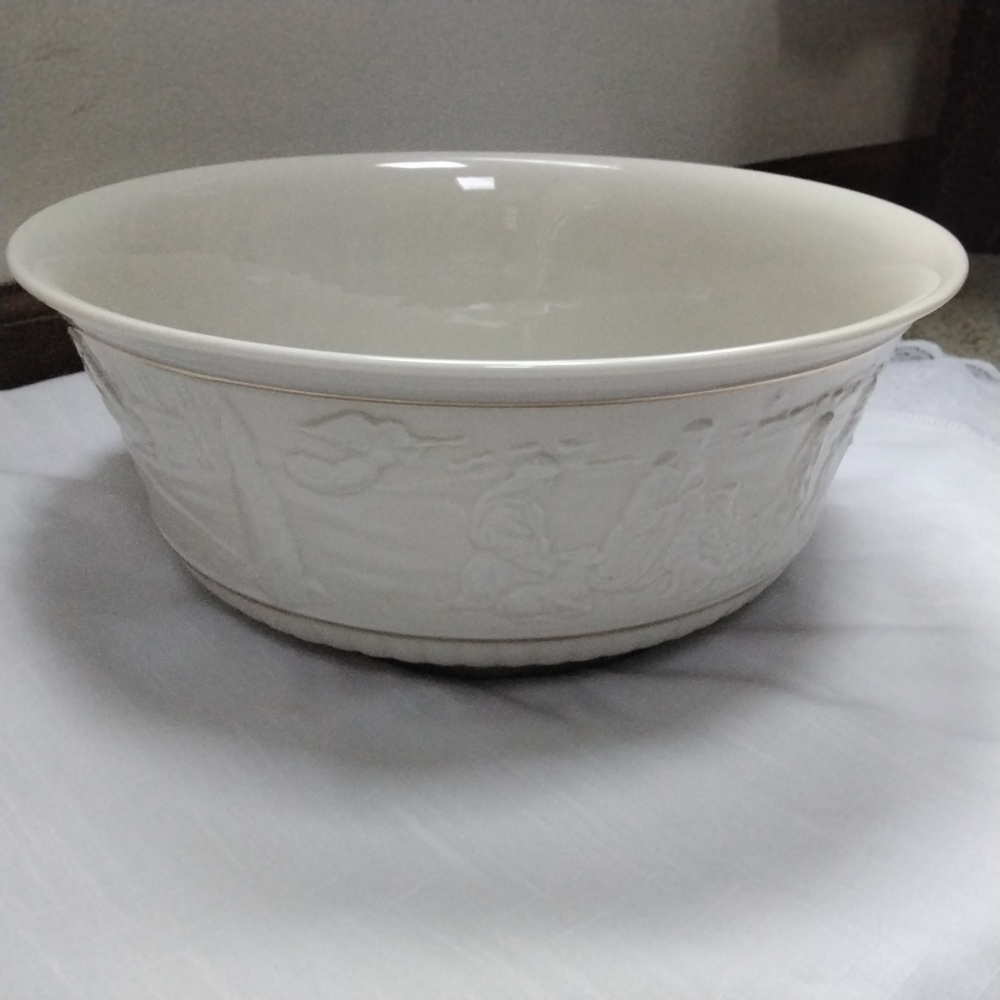 Lenox Ivory China Nativity Bowl Collectible 1991